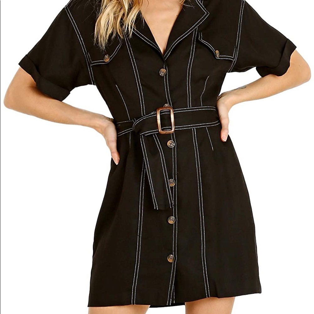 ASTR Label Freehand Dress Black - size small